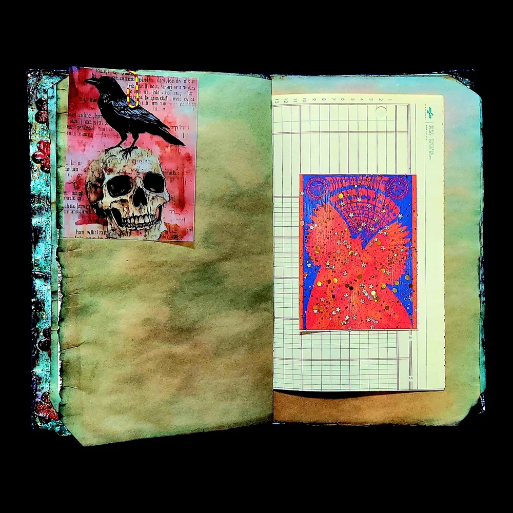 Grateful Dead Music Inspired Junk Journal Handmade Vintage Creative Notebook